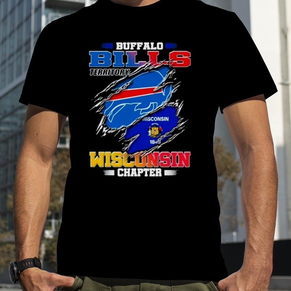 Blood Inside Buffalo Bills Territory Wisconsin Chapter T-Shirt